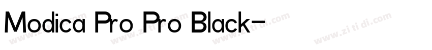 Modica Pro Pro Black字体转换
